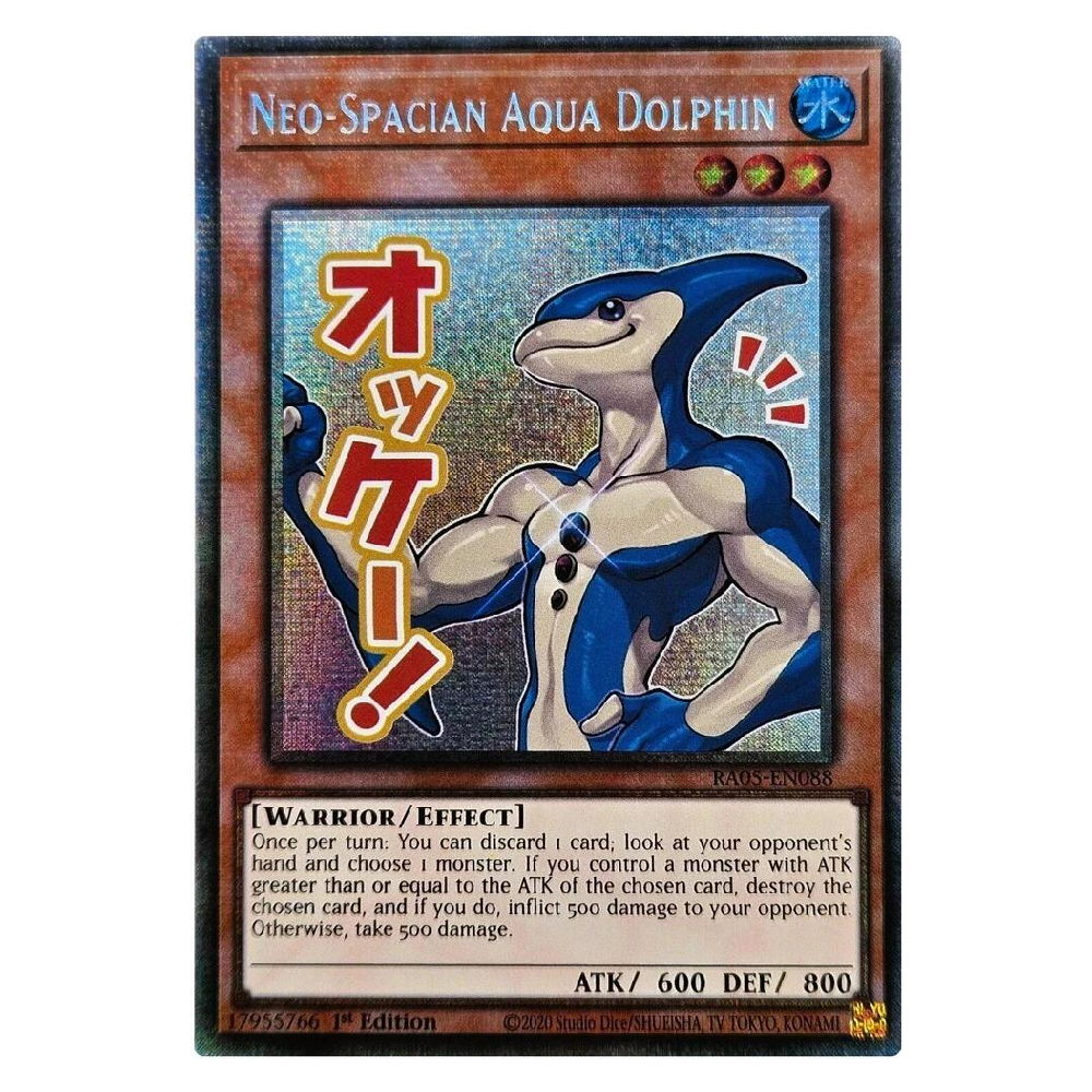 Neo-Spacian Aqua Dolphin (Stamp) - RA05-EN088 - Starlight Rare - 1st Edition