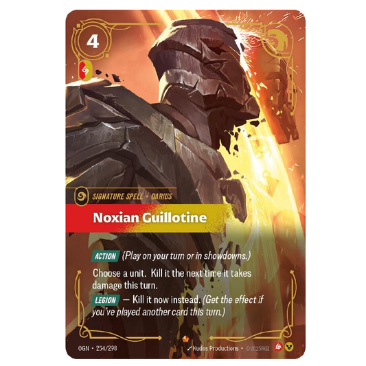 Noxian Guillotine - OGN 254/298 - Epic - 1st Edition