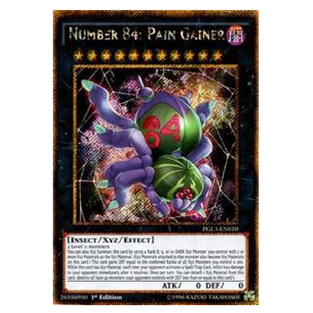 Number 84: Pain Gainer - PGL3-EN010 - Gold Secret Rare - 1st Edition