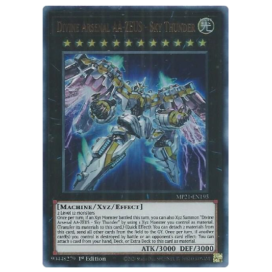 Divine Arsenal AA-Zeus - Sky Thunder - MP21-EN195 - Ultra Rare - 1st Edition