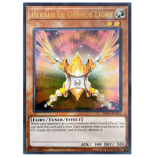 Herald of Orange Light - OP07-EN001 - Ultimate Rare - Unlimited Edition