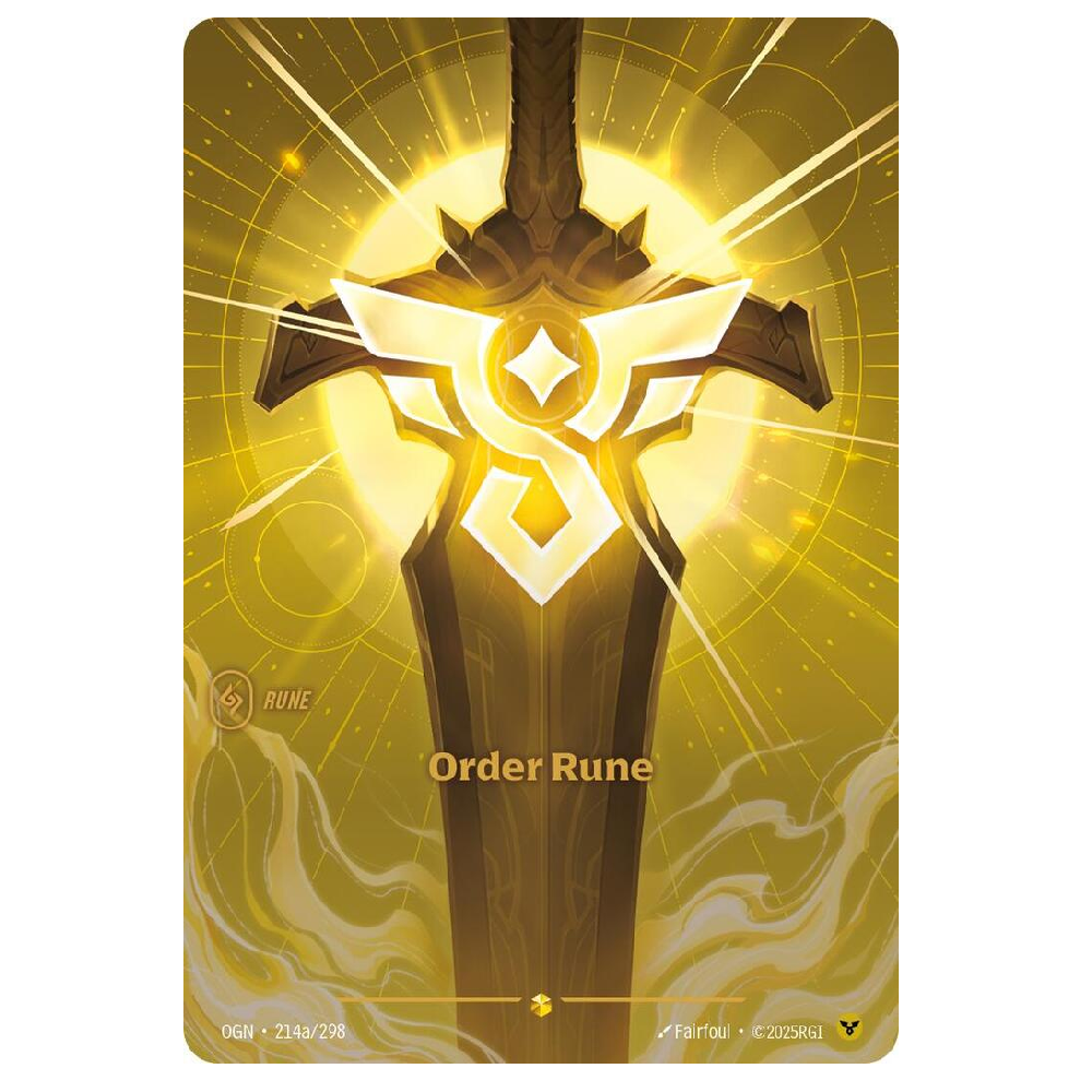Order Rune (Alt Art) - OGN 214a/298 - Showcase - 1st Edition