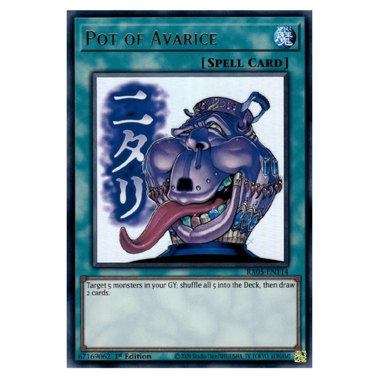 Pot of Avarice (Stamp) - RA05-EN114 - Ultra Rare - 1st Edition