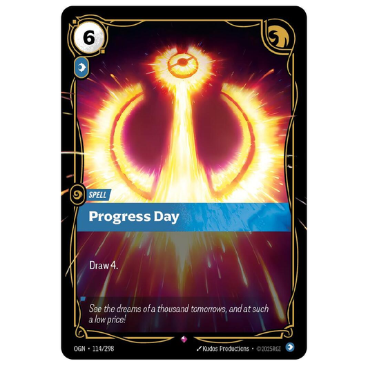 Progress Day - OGN 114/298 - Rare - 1st Edition