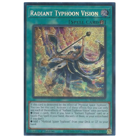 Radiant Typhoon Vision - RA05-EN075 - Secret Rare - 1st Edition