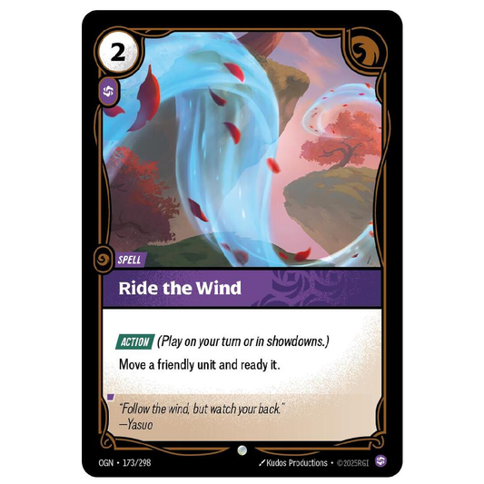 Ride the Wind (Foil) - OGN 173/298 - Common - 1st Edition