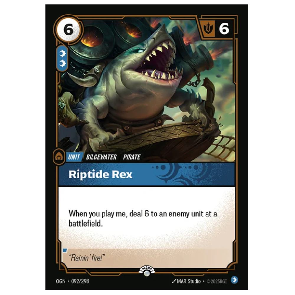 Riptide Rex - OGN 092/298 - Promo -  1st Edition