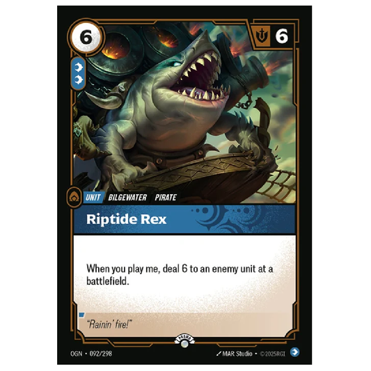Riptide Rex - OGN 092/298 - Promo -  1st Edition