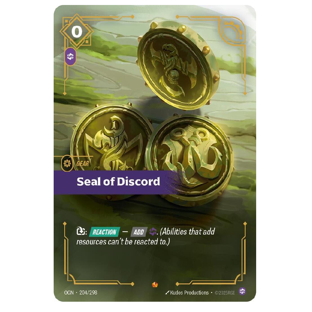 Seal of Discord - OGN 204/298 - Epic - 1st Edition