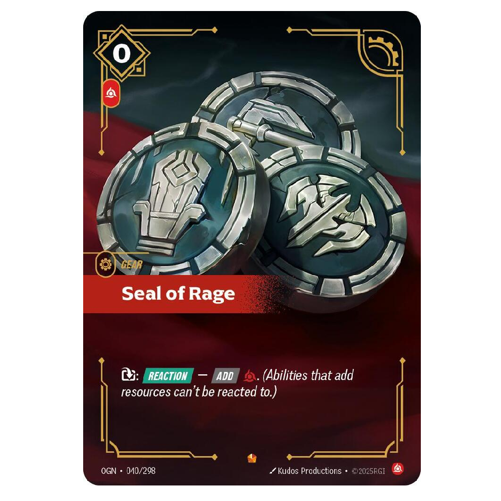 Seal of Rage - OGN 040/298 - Epic - 1st Edition