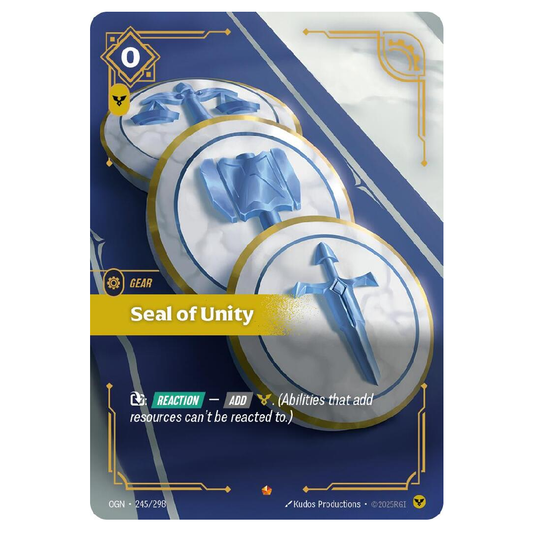 Seal of Unity - OGN 245/298 - Epic - 1st Edition