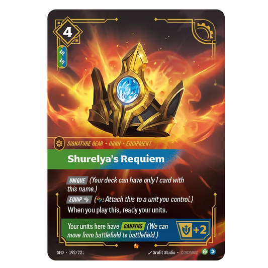Shurelya's Requiem - SFD 192/221 - Epic - 1st Edition