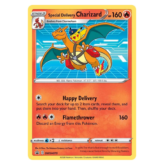 Special Delivery Charizard - SWSH075 - Promo - 1st Edition