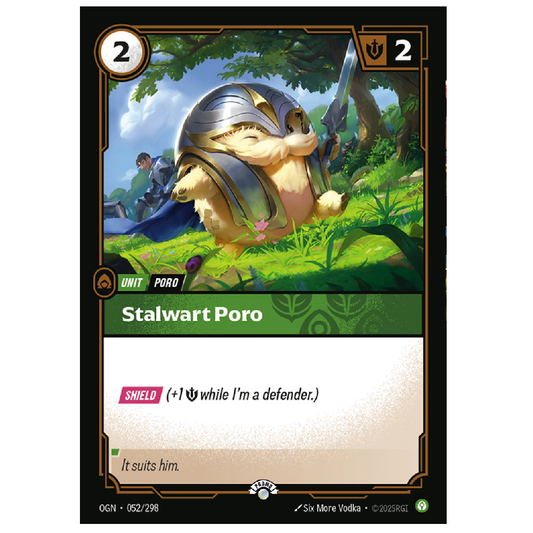 Stalwart Poro - OGN 052/298 - Promo - 1st Edition