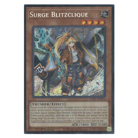 Surge Blitzclique - CORI-EN011 - Secret Rare - 1st Edition
