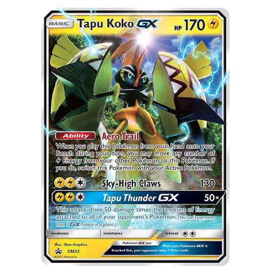 Tapu Koko GX - SM33 - Promo - 1st Edition