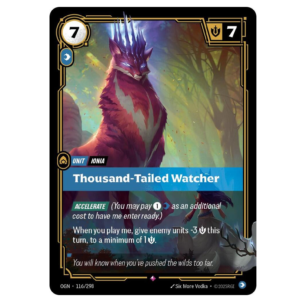Thousand-Tailed Watcher - OGN 116/298 - Rare - 1st Edition