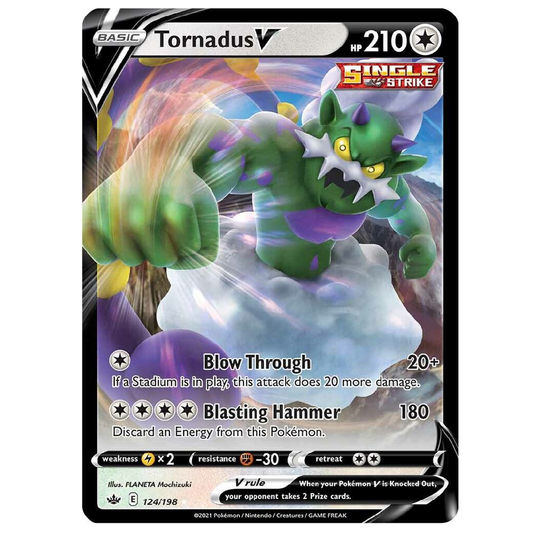 Tornadus V - 124/198 - Ultra Rare - 1st Edition