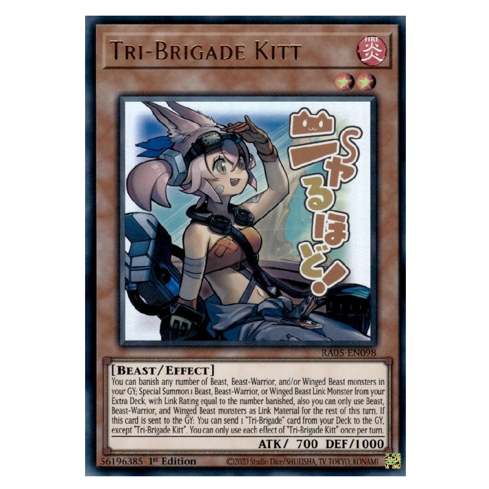 Tri-Brigade Kitt (Stamp) - RA05-EN098 - Ultra Rare - 1st Edition