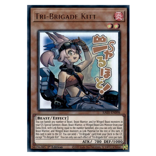 Tri-Brigade Kitt (Stamp) - RA05-EN098 - Ultra Rare - 1st Edition