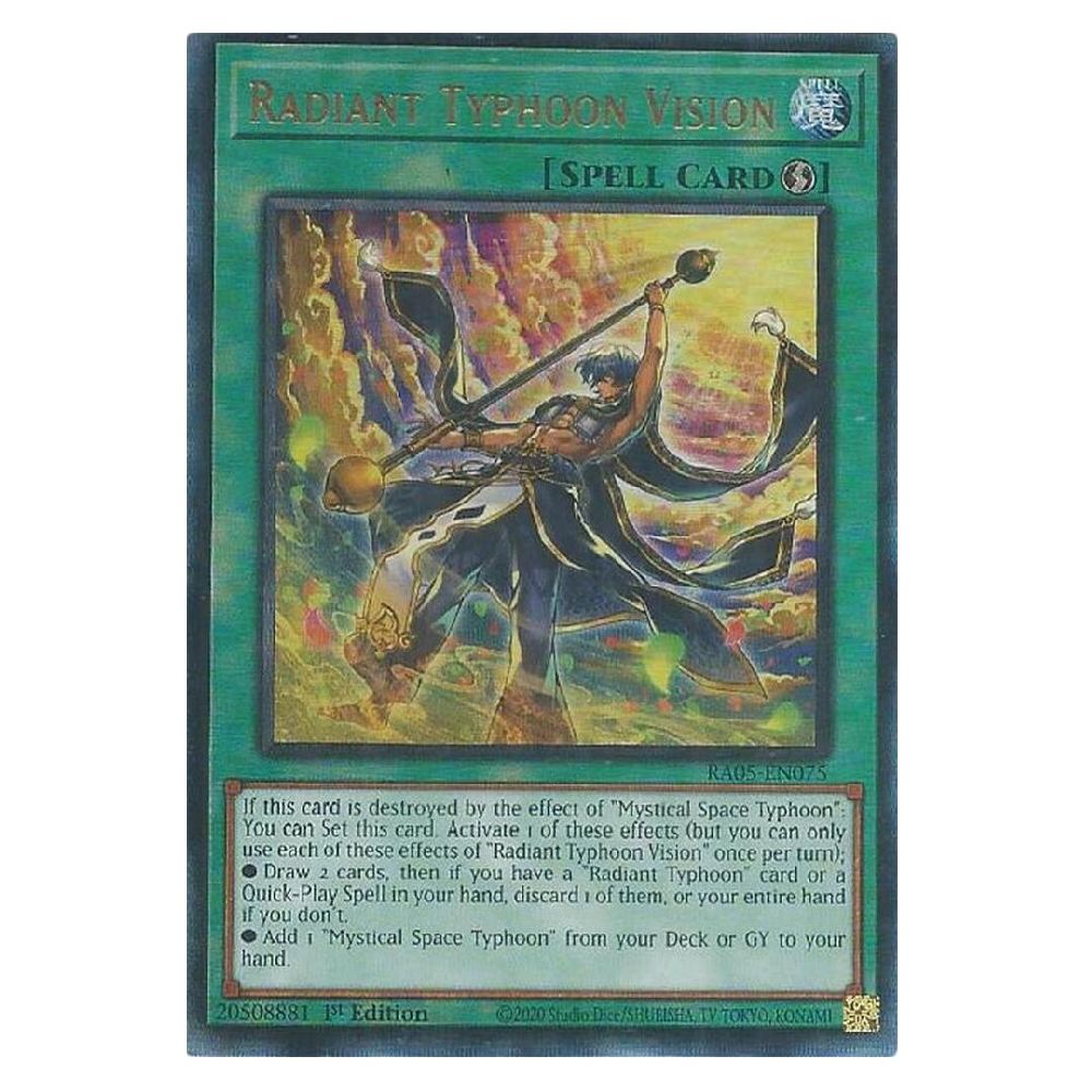 Radiant Typhoon Vision - RA05-EN075 - Ultimate Rare - 1st Edition
