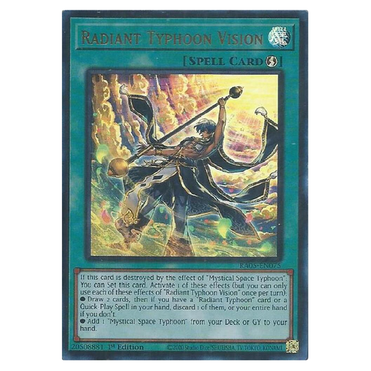 Radiant Typhoon Vision - RA05-EN075 - Ultra Rare - 1st Edition
