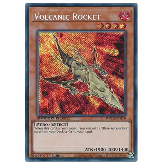 Volcanic Rocket - SGX1-ENH10 - Secret Rare - 1st Edition