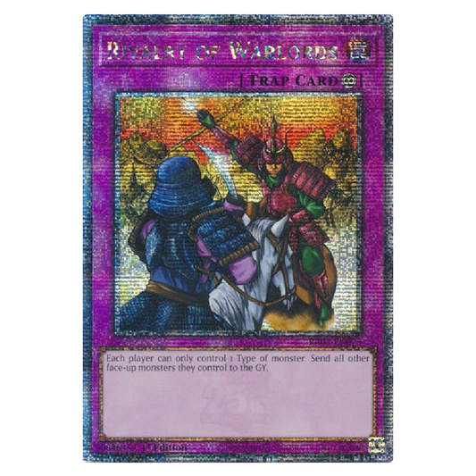 Rivalry of Warlords - RA03-EN075 - Quarter Century Secret Rare - 1st Edition