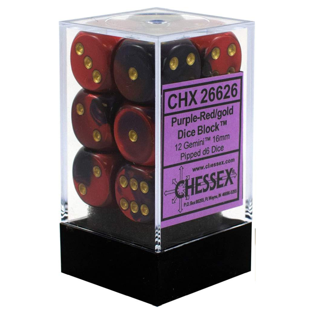 Chessex - 12D6 - Various Colours