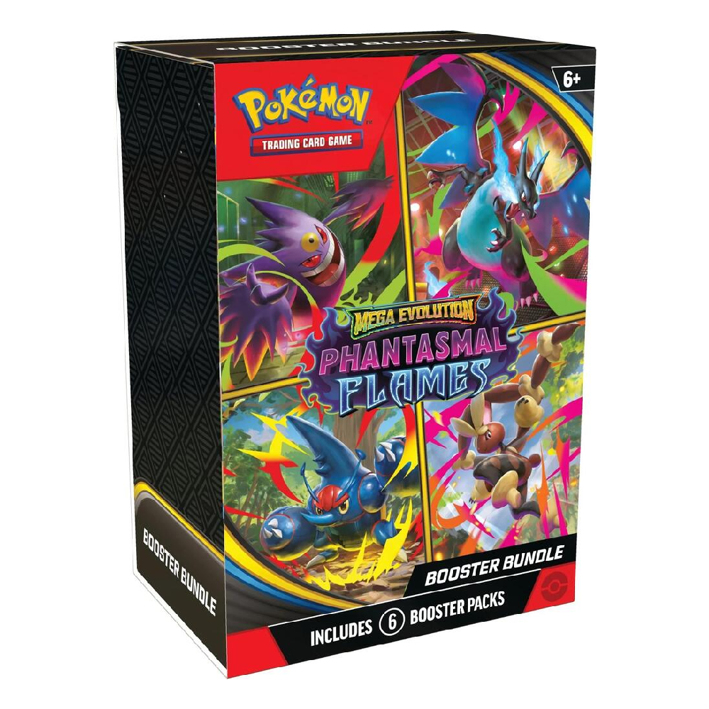 Pokemon TCG: Mega Evolution - Booster Bundle - Phantasmal Flames – Mad ...