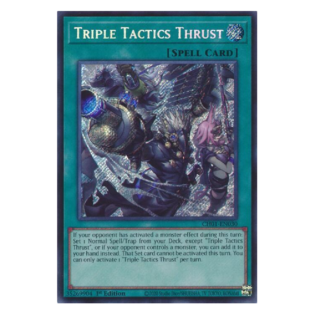 Triple Tactics Thrust - CH01-EN030 - Secret Rare - 1st