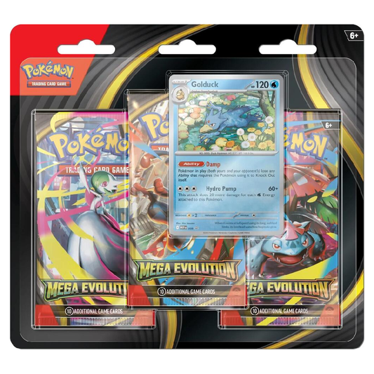 Pokemon TCG: Mega Evolution - 3-Pack Blister - Golduck