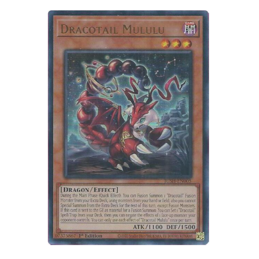 Dracotail Mululu - JUSH-EN005 - Ultra Rare - 1st Edition