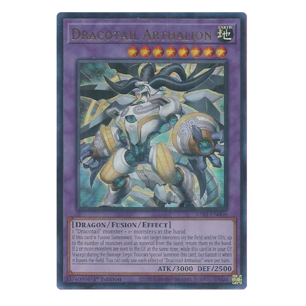 Dracotail Arthalion - JUSH-EN006 - Ultra Rare - 1st Edition