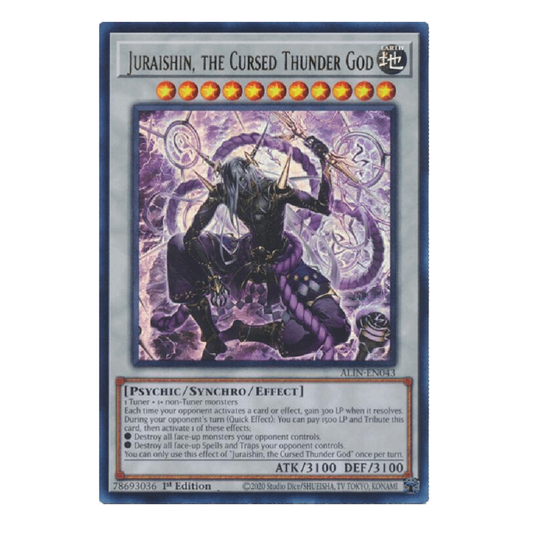 Juraishin, the Cursed Thunder God - ALIN-EN043 - Ultra Rare - 1st Edition