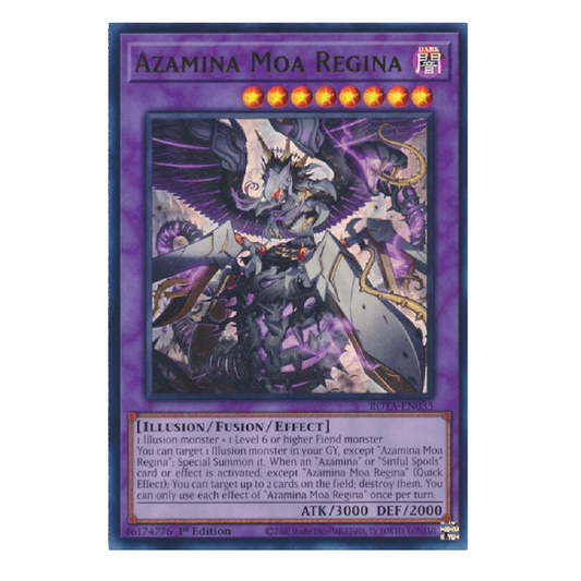 Azamina Moa Regina - ROTA-EN033 - Ultra Rare - 1st Edition