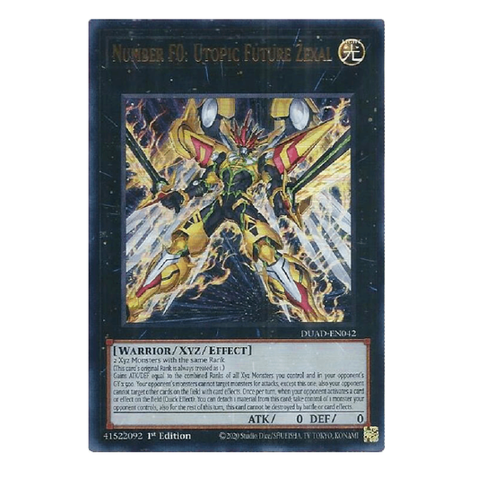 Number F0: Utopic Future Zexal - DUAD-EN042 - Ultra Rare - 1st Edition