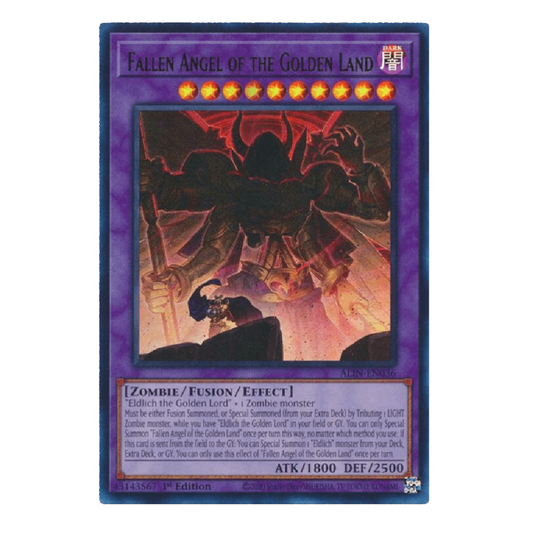 Fallen Angel of the Golden Land - ALIN-EN036 - Ultra Rare - 1st Edition