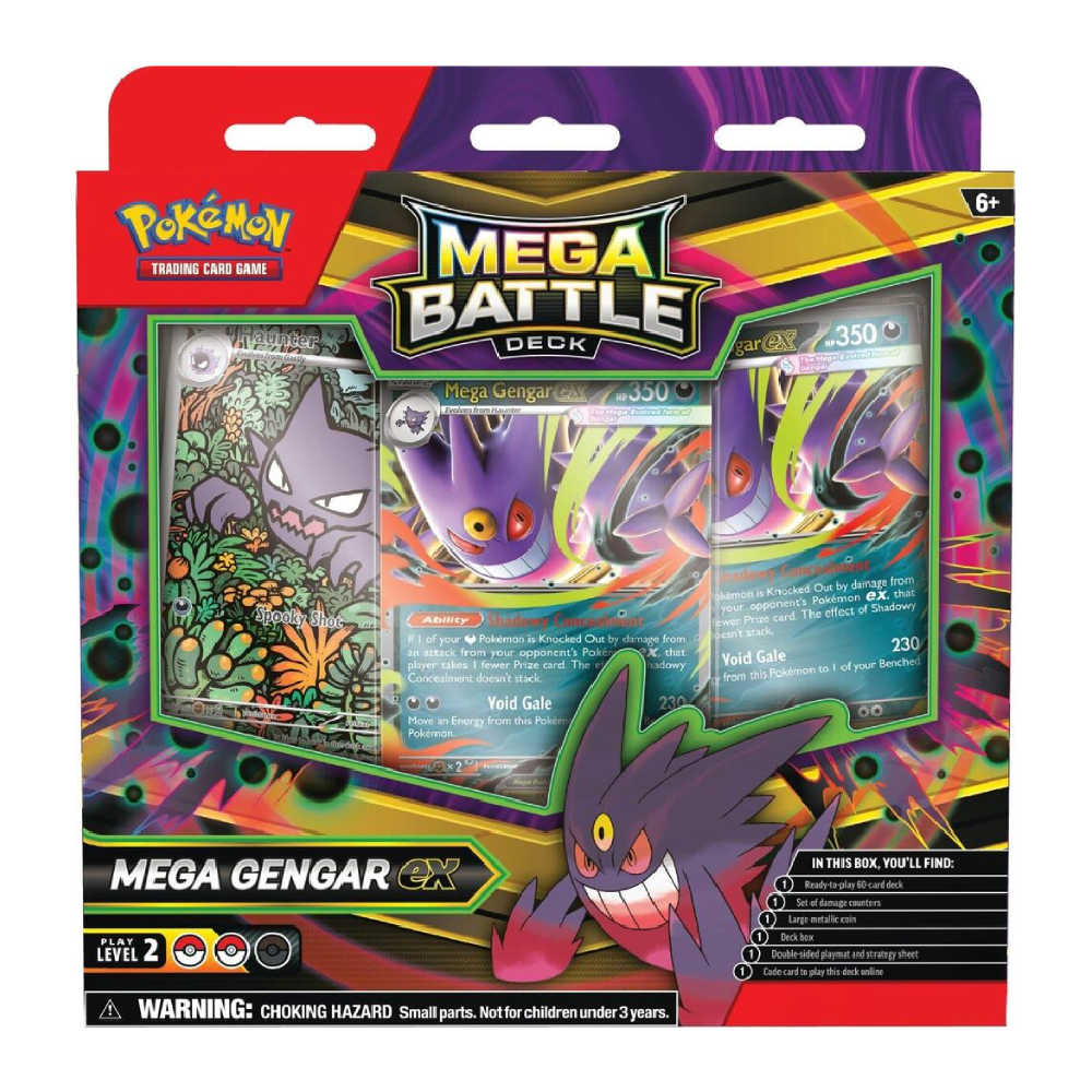 Pokemon TCG: Mega Evolution - Mega Battle Deck - Mega Gengar Ex – Mad ...