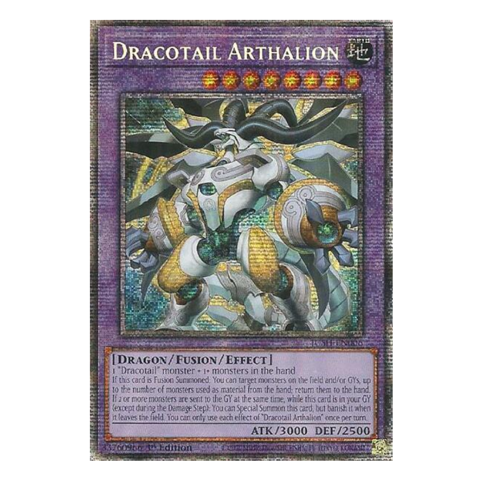 Dracotail Arthalion - JUSH-EN006 - Starlight Rare - 1st Edition