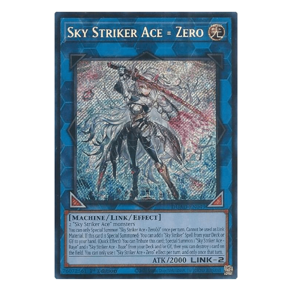Sky Striker Ace = Zero - DUAD-EN049 - Secret Rare - 1st Edition