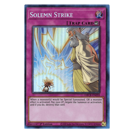 Solemn Strike - GRCR-EN059 - Collector Rare - 1st Edition