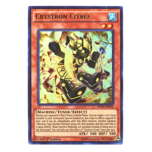 Crystron Citree - INOV-EN016 - Ultra Rare - 1st Edition