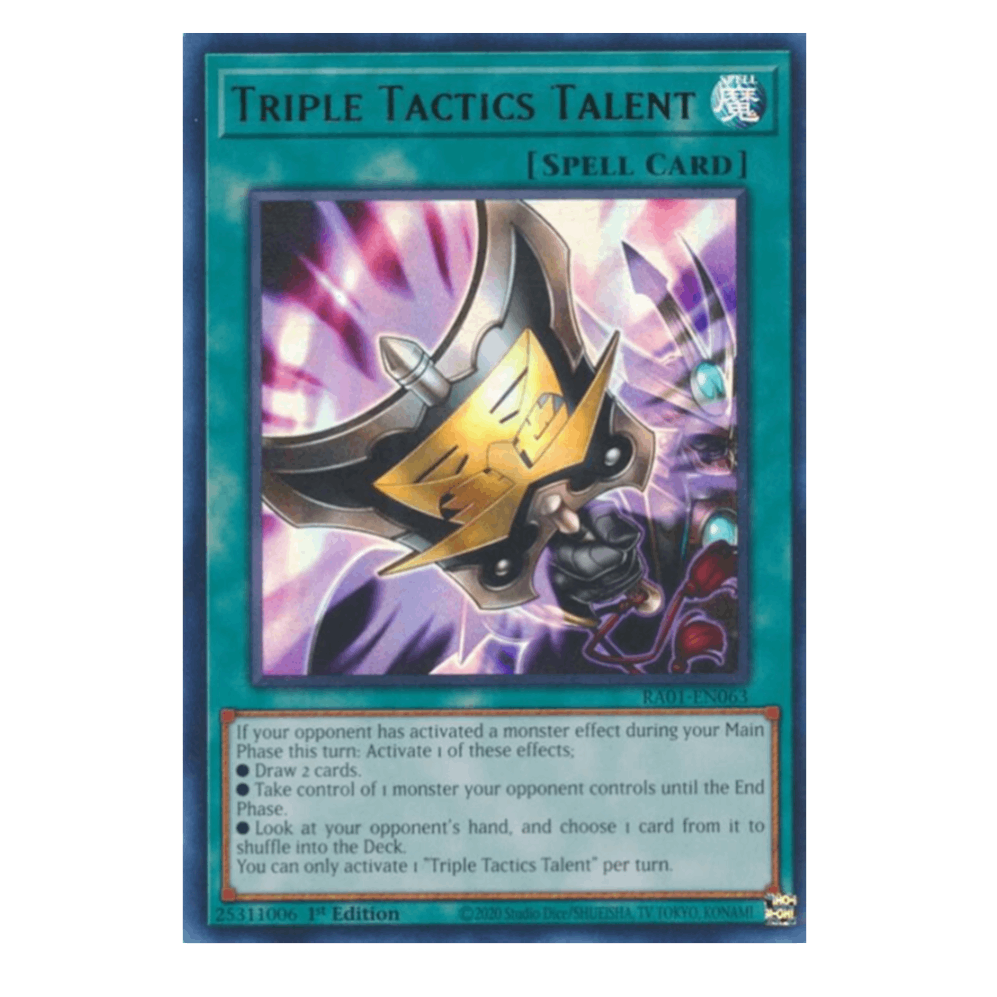 Triple Tactics Talent  - RA01-EN063 - Ultra Rare - 1st Edition