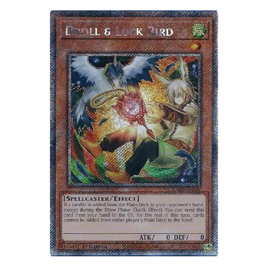 Droll & Lock Bird (Alt Art) - RA02-EN006 - Platinum Secret Rare - 1st Edition