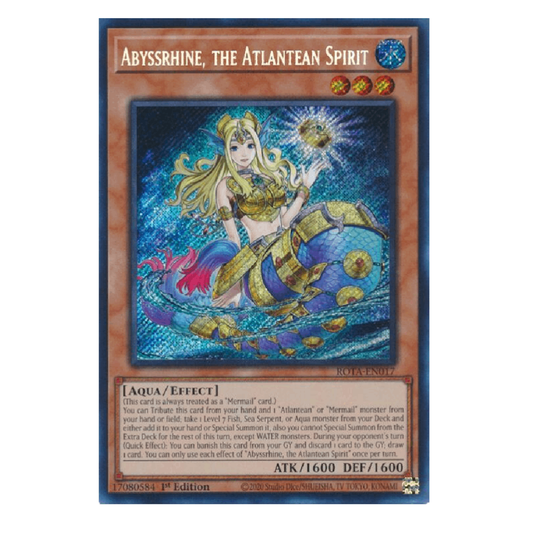 Abyssrhine, the Atlantean Spirit - ROTA-EN012 - Secret Rare - 1st Edition