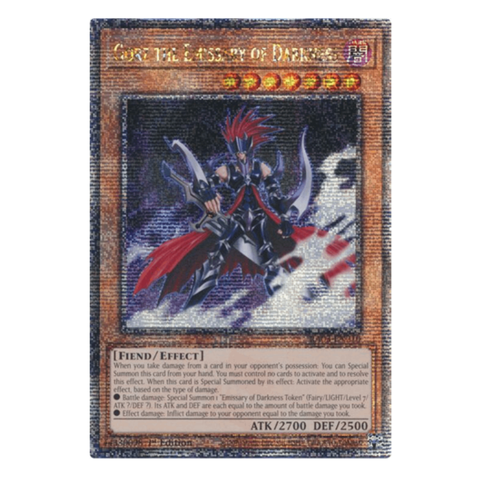 Gorz the Emissary of Darkness  - RA03-EN210 - Quarter Century Secret Rare - 1st Edition