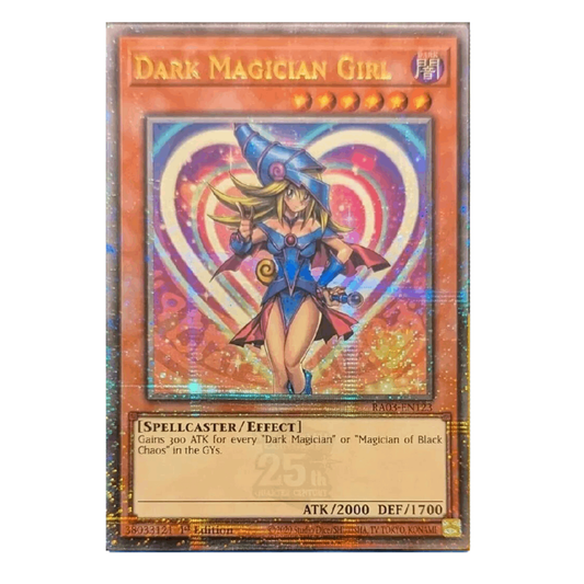 Dark Magician Girl (A) - RA03-EN123 - Quarter Century Secret Rare - 1st Edition