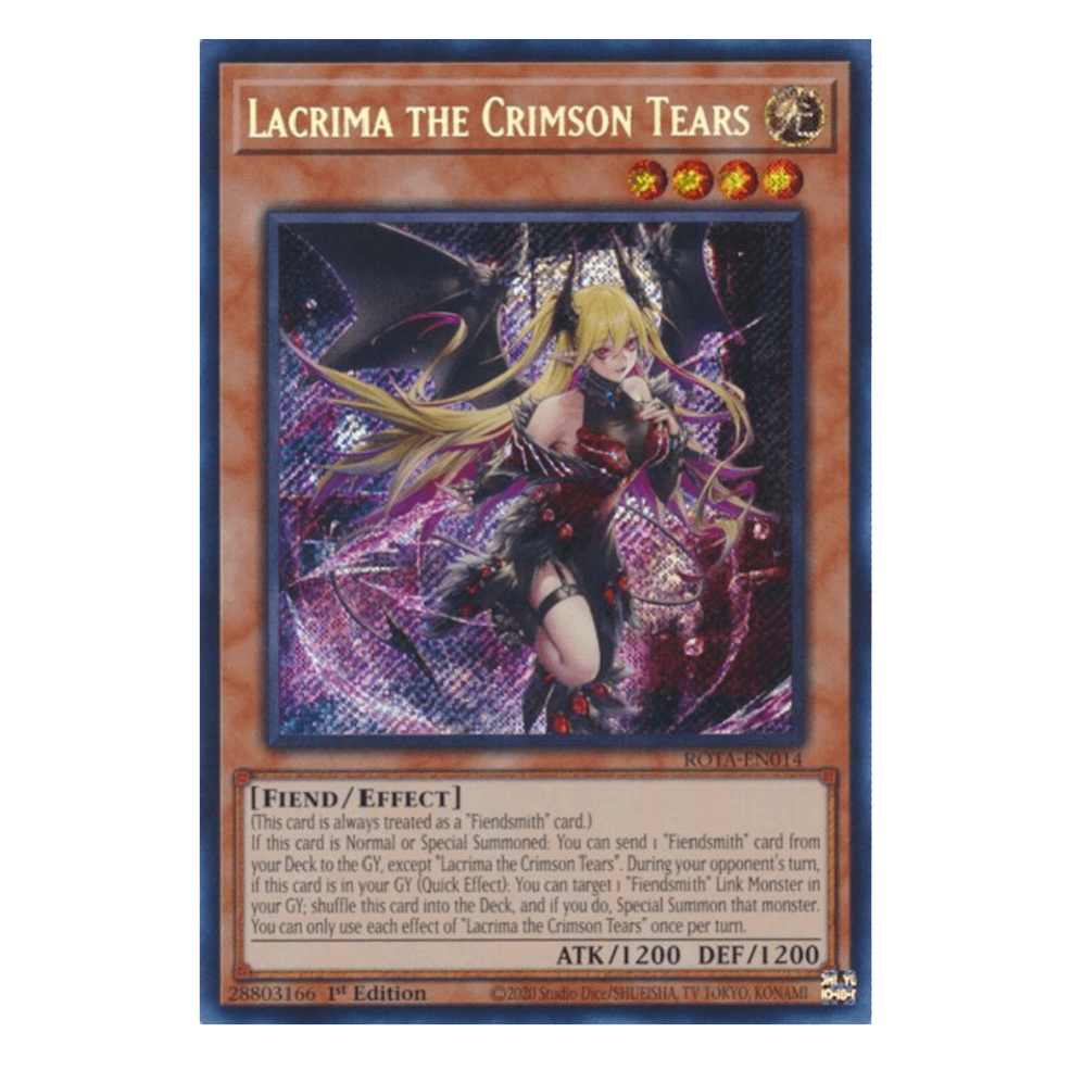 Lacrima the Crimson Tears - ROTA-EN014 - Secret Rare - 1st Edition