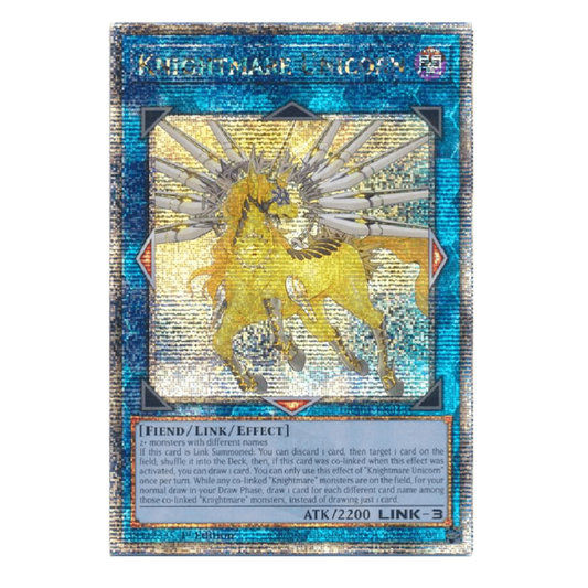 Knightmare Unicorn - RA01-EN043 - Quarter Century Secret Rare - 1st Edition